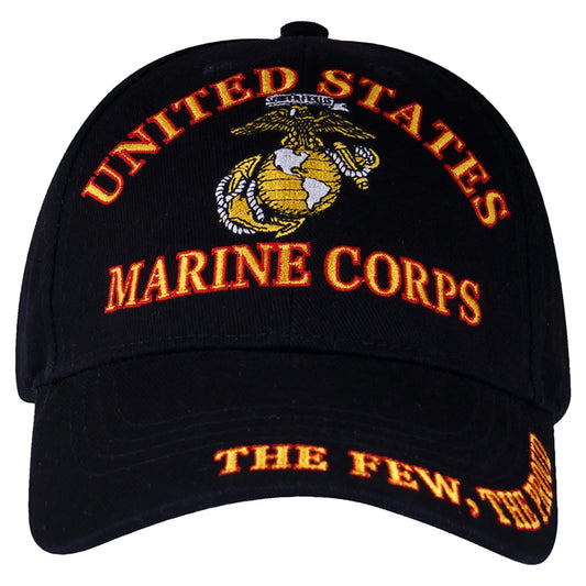 United States Marine Corps (USMC) The Few, The Proud | Black | Officially Licensed Trendy Zone 21