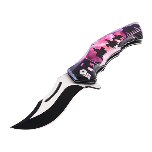 Cowboy Riders Pocket Knife, Stainless Steel | Precision-crafted, Durable Tool With Stunning Western Design – Perfect For Everyday Carry, Outdoor Adventures, & Collectors, Celebrating Cowboy Heritage Trendy Zone 21