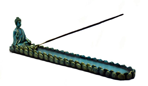 Buddha Incense Burner – 10 Inch Blue Buddha Incense Holder