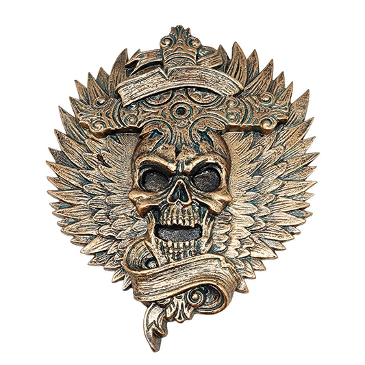 Gothic Cross Skull Incense Burner – Decorative Stick Incense Holder