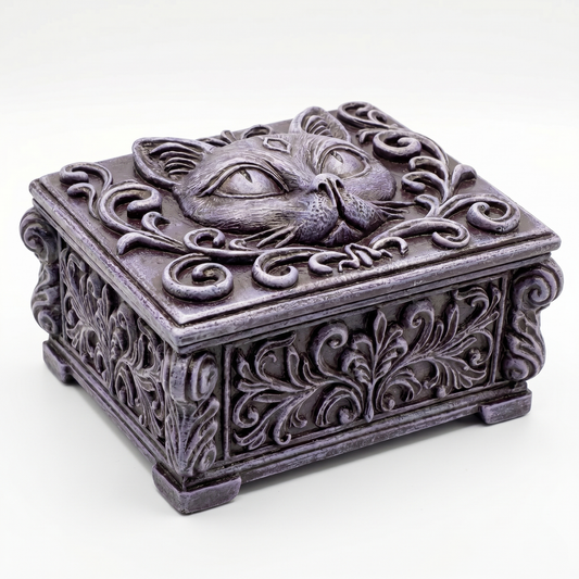 Black Cat Trinket Box – Decorative Collectible Storage Box