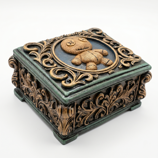 Voodoo Doll Trinket Box – Decorative Collectible Storage Box