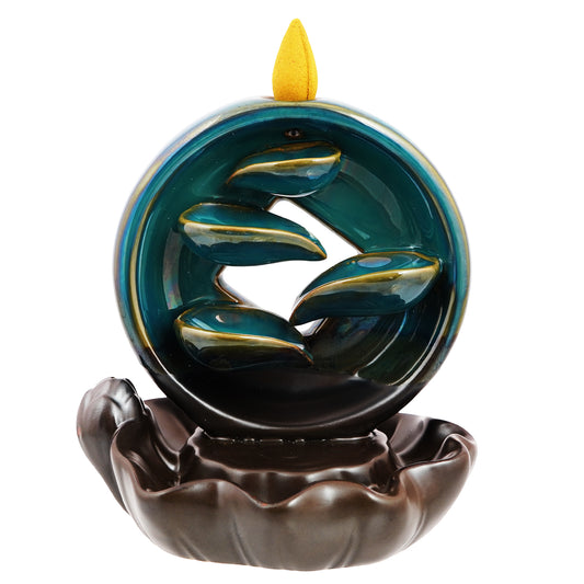 Sacred Shadows Ceramic Backflow Incense Burner – 5.5 Inch