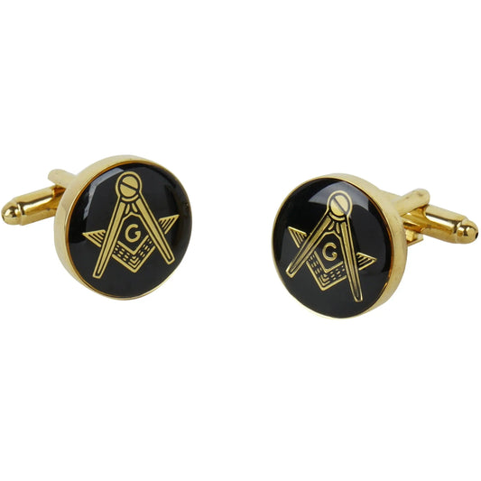 Masonic Freemason Round Cufflinks Trendy Zone 21