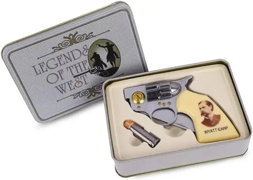 Wyatt Earp Folding Knife, 2-in-1 Collectable Tin Box Set Trendy Zone 21