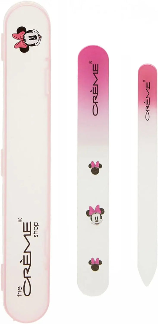 The Crème Shop Minnie Mouse Crystal Nail File Duo with Travel Case Trendy Zone 21