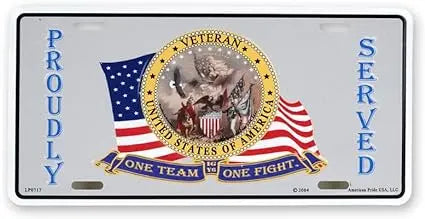 United States Veterans License Plate | 6" x 12" Trendy Zone 21