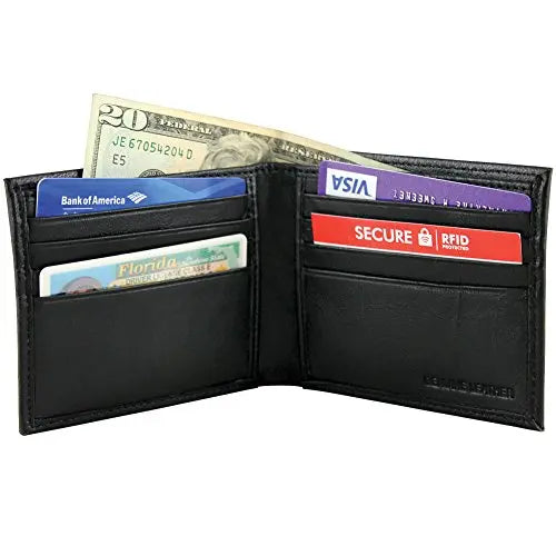 Fire Department Bi-fold Men Wallet - Black Trendy Zone 21