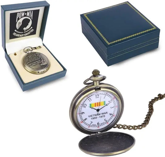 POW/MIA Vietnam War Pocket Watch Trendy Zone 21