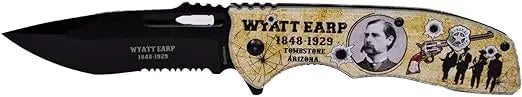 Wyatt Earp Pocket Knife, 4.75" Blade - Legends of the West Collection Trendy Zone 21