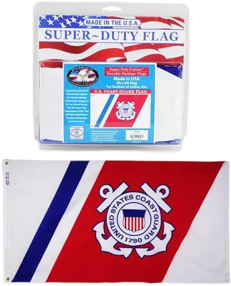 United States Coast Guard Flag (3' x 5') - Officially Licensed Trendy Zone 21