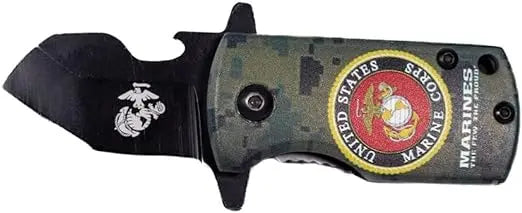 United States Marine Corps (USMC) Mini Pocket Knife with Pocket Clip | 2.25" Blade Trendy Zone 21