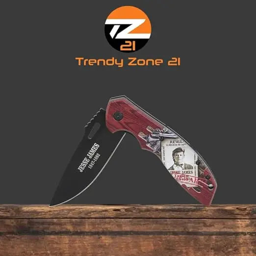 Jesse James Pocket Knife 4.90" Blade Trendy Zone 21