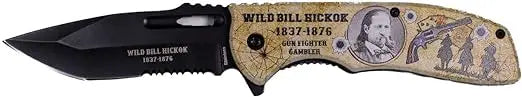 Wild Bill Hickok Pocket Knife, 4.75" Blade - Legends of the West Collection Trendy Zone 21