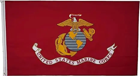 United States Marine Corp (USMC) Flag (3' x 5') - Officially Licensed Trendy Zone 21