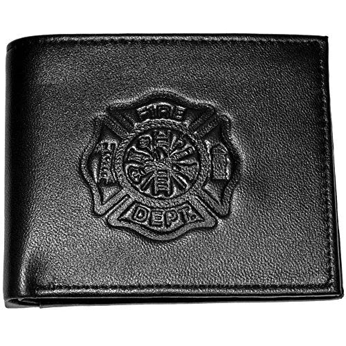 Fire Department Bi-fold Men Wallet - Black Trendy Zone 21