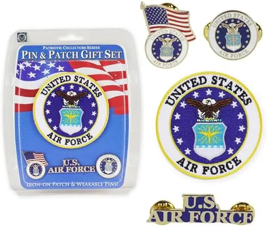 United States Air Force (USAF) Pin & Patch Set Trendy Zone 21