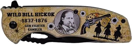 Wild Bill Hickok Pocket Knife, 4.75" Blade - Legends of the West Collection Trendy Zone 21