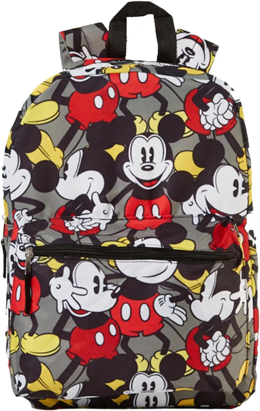 Disney Mickey Mouse Backpack for Kids or Adults, 16 inch Trendy Zone 21