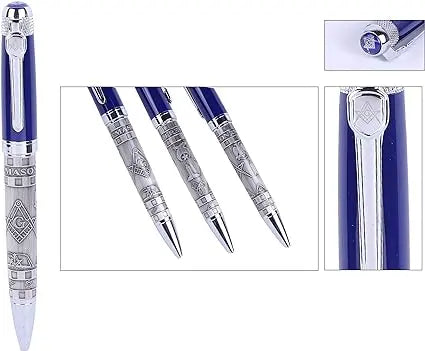 Blue Masonic Ball Point Pen Trendy Zone 21