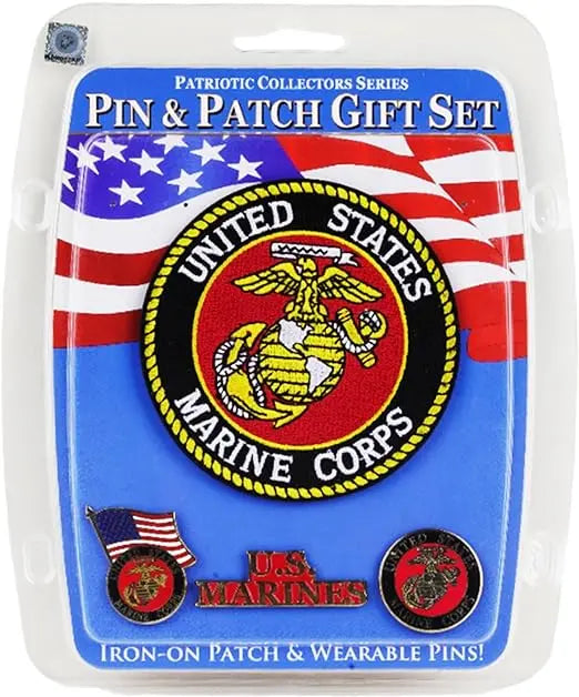 United States Marine Corps (USMC) Pin & Patch Set Trendy Zone 21
