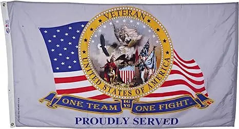 United States Veteran Flag (3' x 5') - Officially Licensed Trendy Zone 21