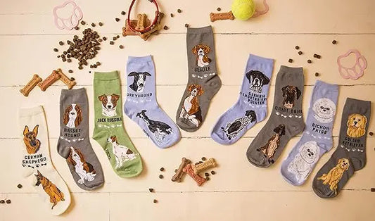 Greyhound Unisex Crew Socks (2 pairs) Trendy Zone 21