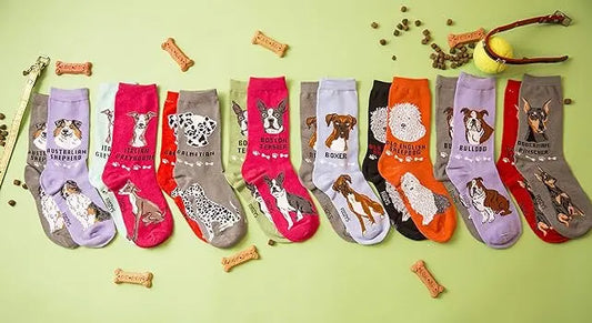 Boston Terrier Unisex Crew Socks (2 pairs) Trendy Zone 21