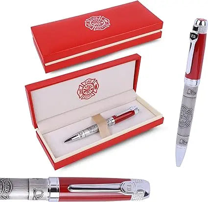Firefighter Red Cap Pen Officially Licensed Ballpoint Pen Trendy Zone 21