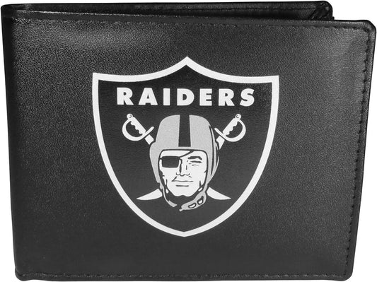 Las Vegas Raiders Bi-fold Wallet Large Logo | Officially Licensed Trendy Zone 21