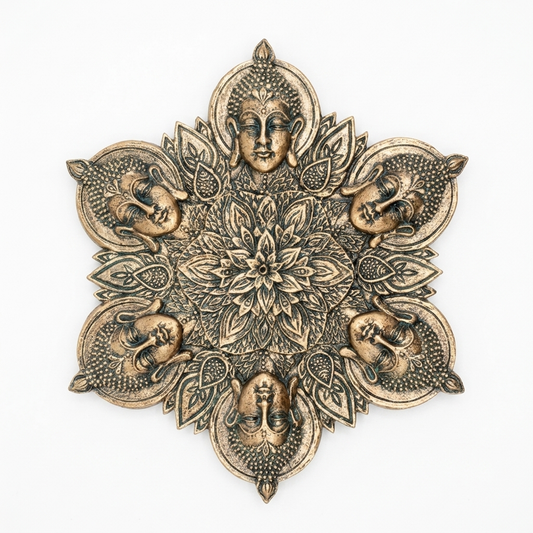 Buddha Mandala Incense Burner – Decorative Stick Incense Holder