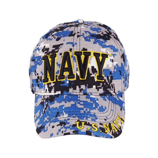 U.S. Navy 3D Letters Digital Camo, Embroidered Cap Hat Licensed Trendy Zone 21