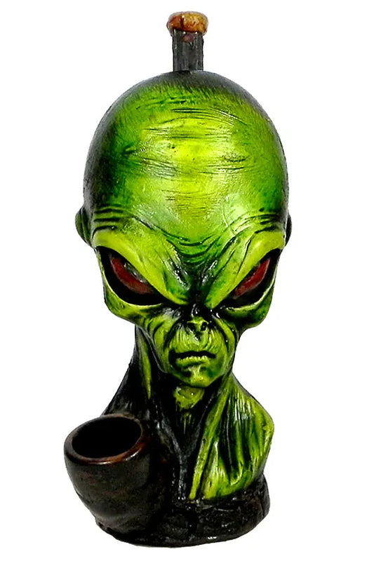 Handcrafted Alien Head Smoking Pipe Trendy Zone 21