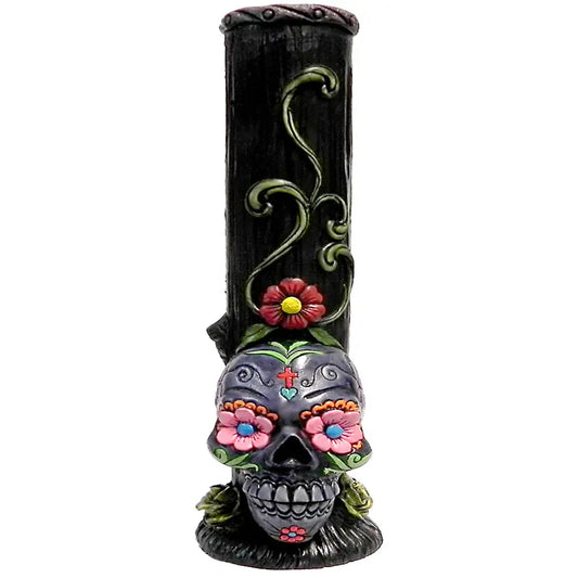 Grey Sugar Skull Base Water Pipe Trendy Zone 21
