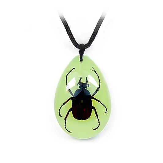 Antler Horned Beetle Necklace (Glows-In-The-Dark) Trendy Zone 21
