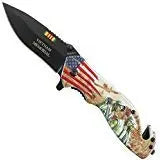 Vietnam War Memorial Knife - 8.5" Veterans Collectible w/Seatbelt Cutter Trendy Zone 21