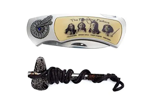 Dream Catcher Founding Fathers Pocket Knife I Tomahawk Pendant Trendy Zone 21