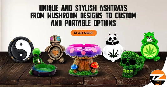 Unique and Stylish Ashtrays - From Mushroom Designs to Custom and Portable Options
