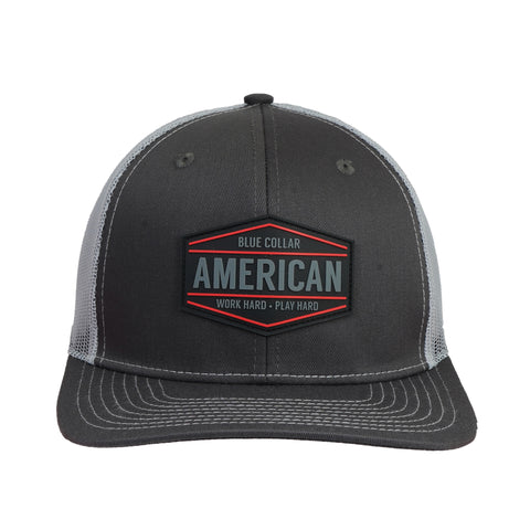 Blue Collar American Cap – Work Hard Play Hard | Comfortable Unisex Everyday Hat