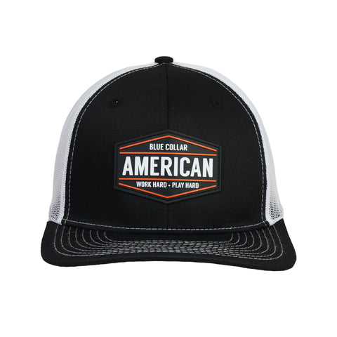 Blue Collar American Cap – Work Hard Play Hard | Comfortable Unisex Everyday Hat