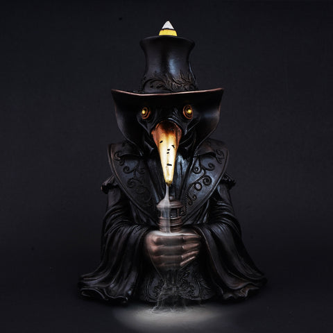 Plague Doctor Backflow Incense Burner – 7 x 5 x 3.5 Inch