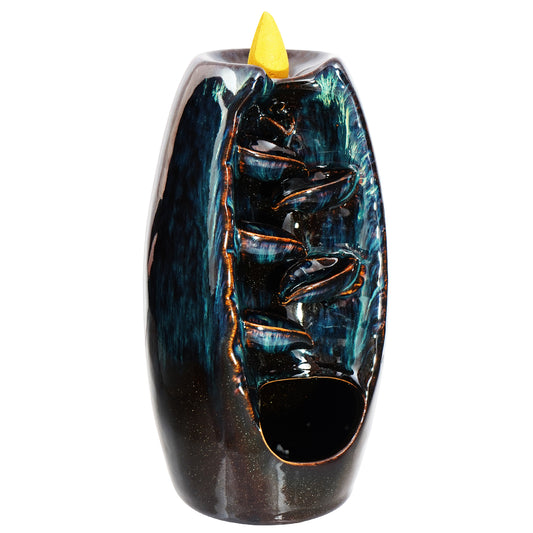 Magic Ceramic Backflow Cone Incense Burner 7" Decorative Incense Holder Gifts