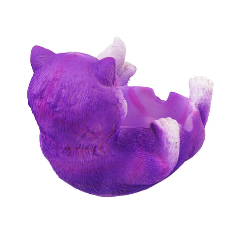 Crazy Trippy Purple Cheshire Cat Ashtray – Alice in Wonderland Inspired Resin Ashtray