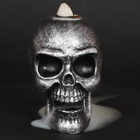 Skull Backflow Incense Burner 3" for Meditation, Relaxation ,Yoga & Home Décor