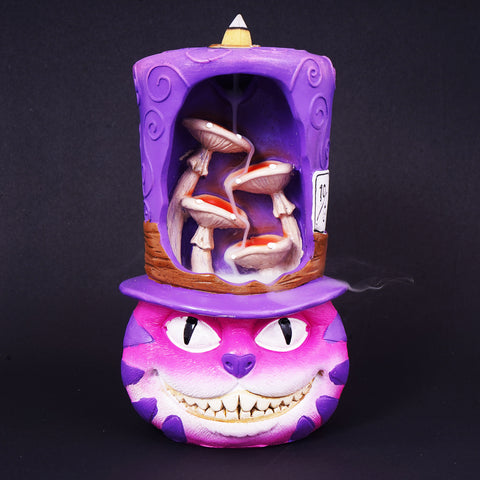 Cheshire Cat Backflow Burner – 7 Inch Polyresin