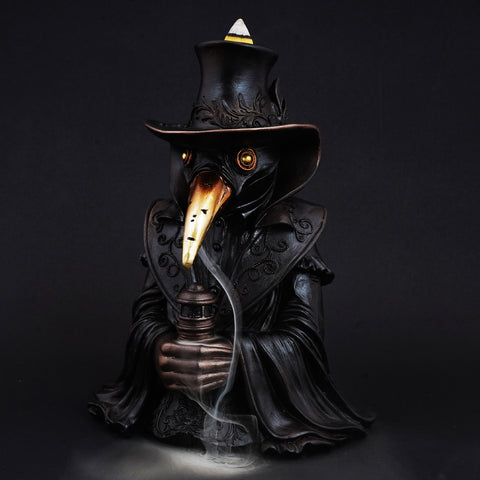 Plague Doctor Backflow Incense Burner – 7 x 5 x 3.5 Inch
