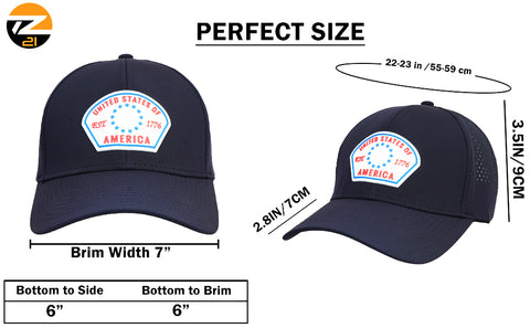 USA Cap Est 1776 Mash Trucker Adjustable Casual Wear Unisex Outdoor Cap