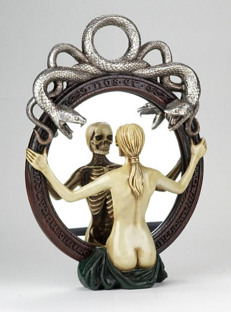 Alchemy Speculum Wall Mirror – 16 Inch Tall Decorative Gothic Mirror, Fantasy Wall Décor