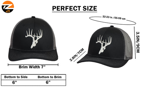 Skullz Deer Head Mesh Trucker Cap Outdoor Adventures Sports, & Everyday Wear