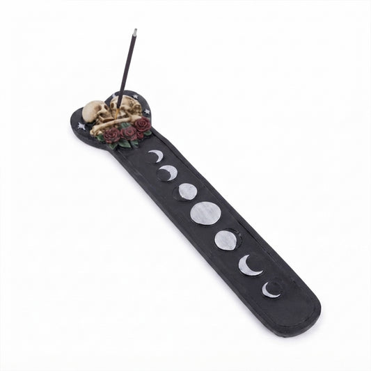 Skulls Heart Moons Boat Incense Burner – Decorative Stick Incense Holder